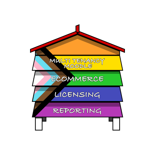IOMAD Pride 500 space logo